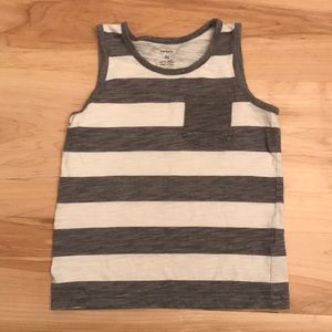 Carter’s Gray and White Stripe 4T Tank
